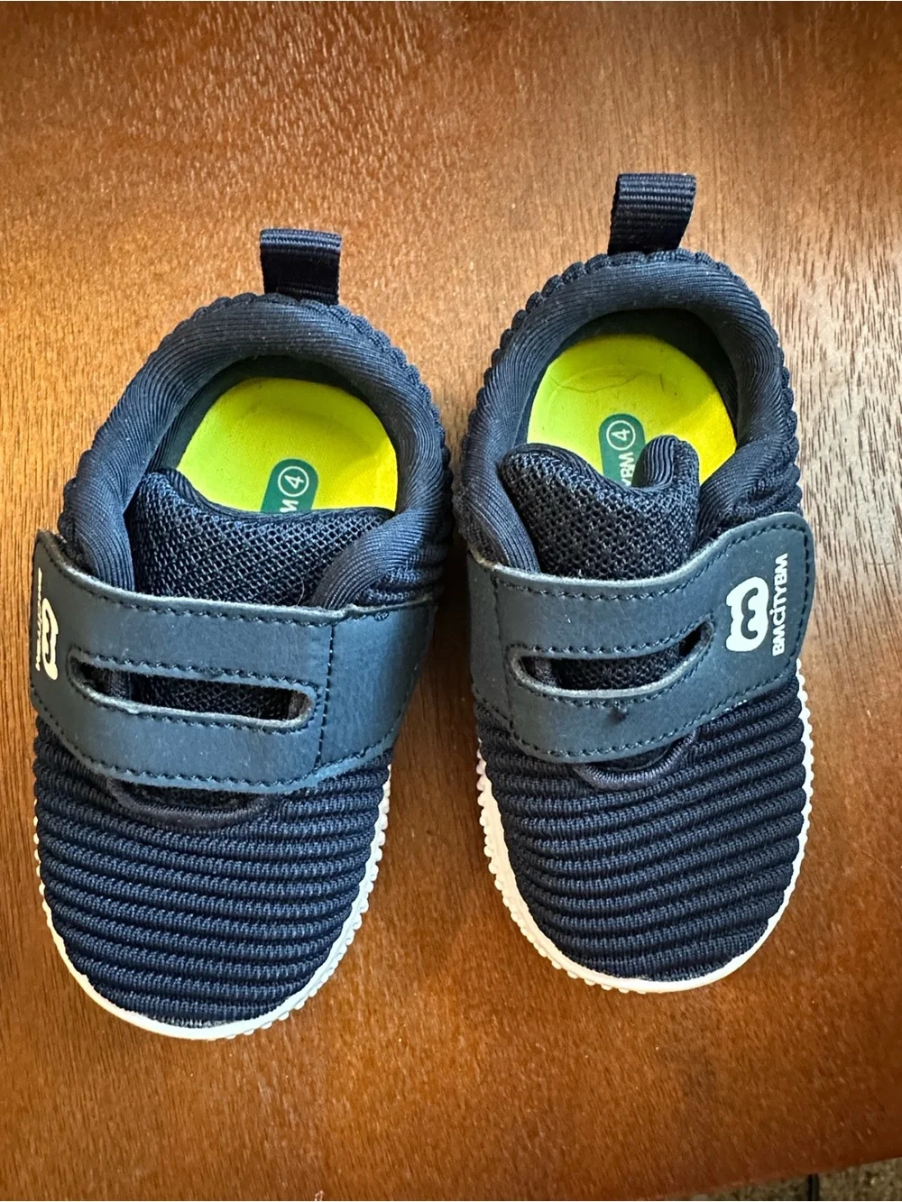 BMCITYBM Navy Kids Slip-On Sneaker with Strap